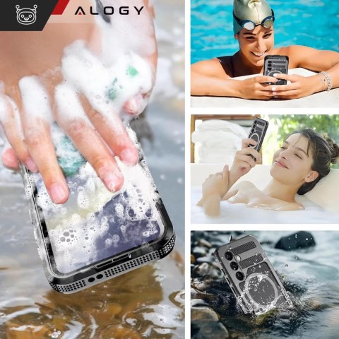 Alogy Etui Wodoodporne Alogy HydroArmor™ IP68 Case z przezroczystym tyłem Pancerna obudowa 360 do MagSafe do Samsung Galaxy S24+ Plus Alogy Etui Wodoodporne Alogy HydroArmor™ IP68 Case z przezroczystym tyłem Pancerna obudowa 360 do MagSafe do Samsung Galaxy S24+ Plus