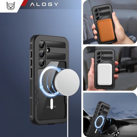 Alogy Etui Wodoodporne Alogy HydroArmor™ IP68 Case z przezroczystym tyłem Pancerna obudowa 360 do MagSafe do Samsung Galaxy S24+ Plus Alogy Etui Wodoodporne Alogy HydroArmor™ IP68 Case z przezroczystym tyłem Pancerna obudowa 360 do MagSafe do Samsung Galaxy S24+ Plus
