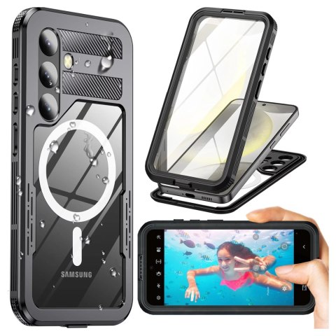Alogy Etui Wodoodporne Alogy HydroArmor™ IP68 Case z przezroczystym tyłem Pancerna obudowa 360 do MagSafe do Samsung Galaxy S24+ Plus Alogy Etui Wodoodporne Alogy HydroArmor™ IP68 Case z przezroczystym tyłem Pancerna obudowa 360 do MagSafe do Samsung Galaxy S24+ Plus