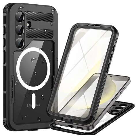 Alogy Etui Wodoodporne Alogy HydroArmor™ IP68 Case z przezroczystym tyłem Pancerna obudowa 360 do MagSafe do Samsung Galaxy S24+ Plus Alogy Etui Wodoodporne Alogy HydroArmor™ IP68 Case z przezroczystym tyłem Pancerna obudowa 360 do MagSafe do Samsung Galaxy S24+ Plus