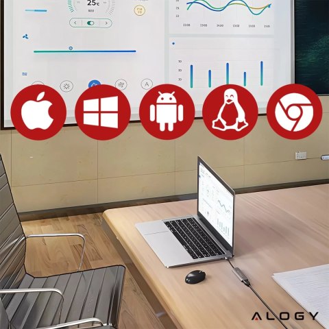 Alogy Hub 5w1 USB-C do USB-C PD100W, USB-C, USB.A 2.0, USB.A 3.0, HDMI 4K 30Hz / 1080p 60Hz - Alogy MultiHub™ Do Notebooka Laptopa Alogy Hub 5w1 USB-C do USB-C PD100W, USB-C, USB.A 2.0, USB.A 3.0, HDMI 4K 30Hz / 1080p 60Hz - Alogy MultiHub™ Do Notebooka Laptopa