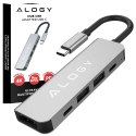 Alogy Hub 5w1 USB-C do USB-C PD100W, USB-C, USB.A 2.0, USB.A 3.0, HDMI 4K 30Hz / 1080p 60Hz - Alogy MultiHub™ Do Notebooka Laptopa