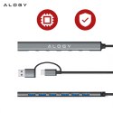Alogy Hub 7w1 USB-C z USB 3.0 do 7x USB-A (1x3.0 + 6x2.0) - Alogy MultiHub™ Do Notebooka Laptopa