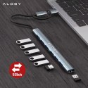 Alogy Hub 7w1 USB-C z USB 3.0 do 7x USB-A (1x3.0 + 6x2.0) - Alogy MultiHub™ Do Notebooka Laptopa