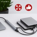 Alogy Hub 7w1 USB-C z USB 3.0 do 7x USB-A (1x3.0 + 6x2.0) - Alogy MultiHub™ Do Notebooka Laptopa
