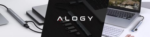 Alogy Hub 7w1 USB-C z USB 3.0 do 7x USB-A (1x3.0 + 6x2.0) - Alogy MultiHub™ Do Notebooka Laptopa Alogy Hub 7w1 USB-C z USB 3.0 do 7x USB-A (1x3.0 + 6x2.0) - Alogy MultiHub™ Do Notebooka Laptopa