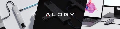 Alogy Hub 8w1 USB-C do 2xA+2xC+HDMI+SD+Micro+LAN 100mb - Alogy MultiHub™ Do Notebooka Laptopa Alogy Hub 8w1 USB-C do 2xA+2xC+HDMI+SD+Micro+LAN 100mb - Alogy MultiHub™ Do Notebooka Laptopa
