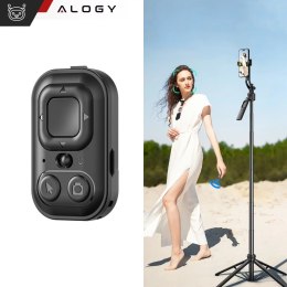 Alogy Kijek Selfie Stick Quadrapod Alogy TrackPod 2w1 z uchwytem na telefon i mocowaniem 1/4 Funkcja śledzenia twarzy kompatybilny z 