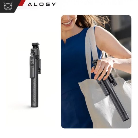 Alogy Kijek Selfie Stick Quadrapod Alogy TrackPod 2w1 z uchwytem na telefon i mocowaniem 1/4 Funkcja śledzenia twarzy kompatybilny z Alogy Kijek Selfie Stick Quadrapod Alogy TrackPod 2w1 z uchwytem na telefon i mocowaniem 1/4 Funkcja śledzenia twarzy kompatybilny z