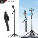 Alogy Kijek Selfie Stick Quadrapod Alogy TrackPod 2w1 z uchwytem na telefon i mocowaniem 1/4 Funkcja śledzenia twarzy kompatybilny z 