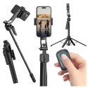 Alogy Kijek Selfie Stick Quadrapod Alogy TrackPod 2w1 z uchwytem na telefon i mocowaniem 1/4 Funkcja śledzenia twarzy kompatybilny z 