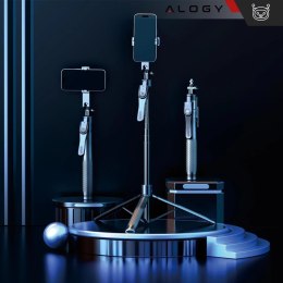 Alogy Kijek Selfie Tripod Alogy FlexPod Max z uchwytem na telefon i mocowaniem 1/4 Stabilizacja pilot Bluetooth 215cm