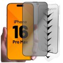 Alogy Szkło hartowane Prywatyzujące do Apple iPhone 16 Pro Max ochronne szkiełko na ekran 9H Alogy Privacy EasyShield™️ z ramką montaż