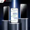 Alogy Szkło hartowane Prywatyzujące do Apple iPhone 16 ochronne szkiełko na ekran 9H Alogy Privacy EasyShield™️ z ramką montażową