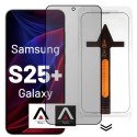 Alogy Szkło hartowane Prywatyzujące do Samsung Galaxy S25 Plus ochronne szkiełko na ekran 9H Alogy Privacy EasyShield™️ z ramką montaż