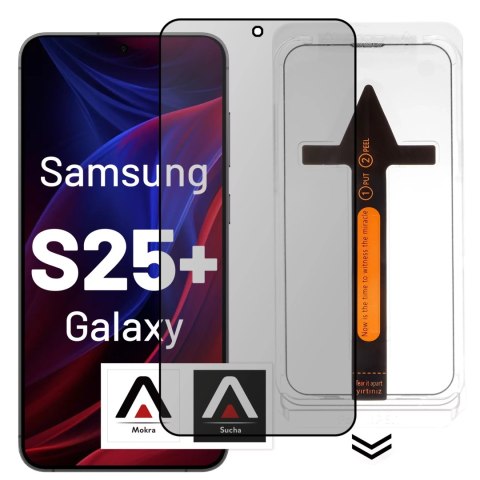 Alogy Szkło hartowane Prywatyzujące do Samsung Galaxy S25 Plus ochronne szkiełko na ekran 9H Alogy Privacy EasyShield™️ z ramką montaż Alogy Szkło hartowane Prywatyzujące do Samsung Galaxy S25 Plus ochronne szkiełko na ekran 9H Alogy Privacy EasyShield™️ z ramką montaż