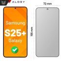 Alogy Szkło hartowane Prywatyzujące do Samsung Galaxy S25 Plus ochronne szkiełko na ekran 9H Alogy Privacy EasyShield™️ z ramką montaż