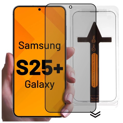 Alogy Szkło hartowane Prywatyzujące do Samsung Galaxy S25 Plus ochronne szkiełko na ekran 9H Alogy Privacy EasyShield™️ z ramką montaż Alogy Szkło hartowane Prywatyzujące do Samsung Galaxy S25 Plus ochronne szkiełko na ekran 9H Alogy Privacy EasyShield™️ z ramką montaż