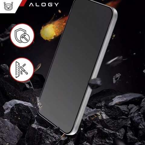 Alogy Szkło hartowane Prywatyzujące do Samsung Galaxy S25 ochronne szkiełko na ekran 9H Alogy Privacy EasyShield™️ z ramką montażową Alogy Szkło hartowane Prywatyzujące do Samsung Galaxy S25 ochronne szkiełko na ekran 9H Alogy Privacy EasyShield™️ z ramką montażową