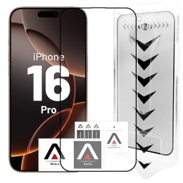 Alogy Szkło hartowane do Apple iPhone 16 Pro ochronne szkiełko na ekran 9H Alogy EasyShield™️ z ramką montażową