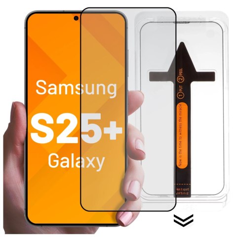 Alogy Szkło hartowane do Samsung Galaxy S25 Plus ochronne szkiełko na ekran 9H Alogy EasyShield™️ z ramką montażową Alogy Szkło hartowane do Samsung Galaxy S25 Plus ochronne szkiełko na ekran 9H Alogy EasyShield™️ z ramką montażową
