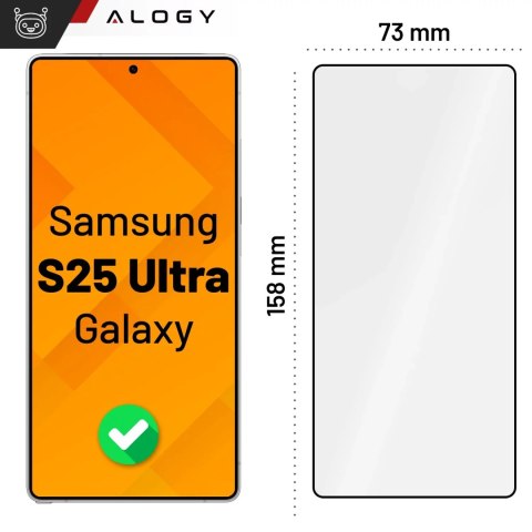 Alogy Szkło hartowane do Samsung Galaxy S25 Ultra ochronne szkiełko na ekran 9H Alogy EasyShield™️ z ramką montażową Alogy Szkło hartowane do Samsung Galaxy S25 Ultra ochronne szkiełko na ekran 9H Alogy EasyShield™️ z ramką montażową