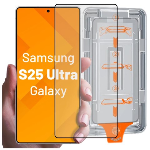 Alogy Szkło hartowane do Samsung Galaxy S25 Ultra ochronne szkiełko na ekran 9H Alogy EasyShield™️ z ramką montażową Alogy Szkło hartowane do Samsung Galaxy S25 Ultra ochronne szkiełko na ekran 9H Alogy EasyShield™️ z ramką montażową