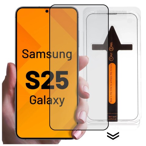 Alogy Szkło hartowane do Samsung Galaxy S25 ochronne szkiełko na ekran 9H Alogy EasyShield™️ z ramką montażową Alogy Szkło hartowane do Samsung Galaxy S25 ochronne szkiełko na ekran 9H Alogy EasyShield™️ z ramką montażową