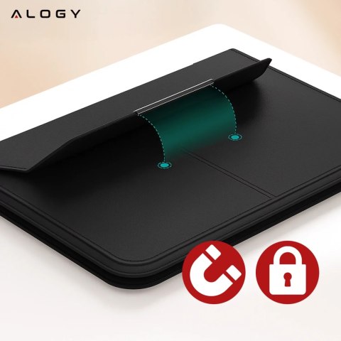 Alogy Torba na laptopa Alogy FlexCase Pro wielofunkcyjna rozkładana z podstawką i podkładką na myszkę do Macbooka 13/ 14" Czarna Alogy Torba na laptopa Alogy FlexCase Pro wielofunkcyjna rozkładana z podstawką i podkładką na myszkę do Macbooka 13/ 14" Czarna