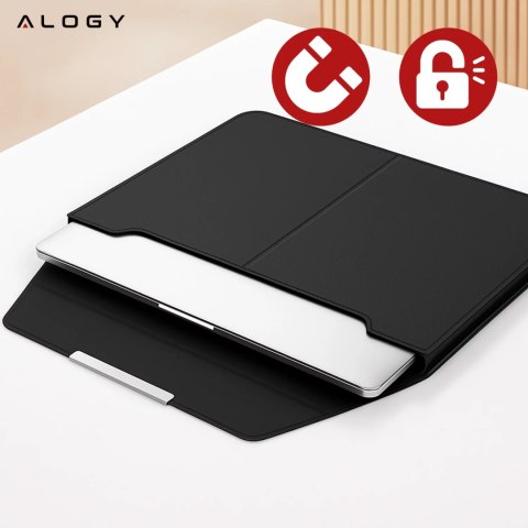 Alogy Torba na laptopa Alogy FlexCase Pro wielofunkcyjna rozkładana z podstawką i podkładką na myszkę do Macbooka 13/ 14" Czarna Alogy Torba na laptopa Alogy FlexCase Pro wielofunkcyjna rozkładana z podstawką i podkładką na myszkę do Macbooka 13/ 14" Czarna