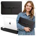 Alogy Torba na laptopa Alogy FlexCase Pro wielofunkcyjna rozkładana z podstawką i podkładką na myszkę do Macbooka 13/ 14" Czarna