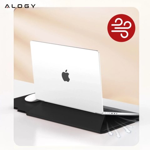 Alogy Torba na laptopa Alogy FlexCase Pro wielofunkcyjna rozkładana z podstawką i podkładką na myszkę do Macbooka 13/ 14" Czarna Alogy Torba na laptopa Alogy FlexCase Pro wielofunkcyjna rozkładana z podstawką i podkładką na myszkę do Macbooka 13/ 14" Czarna
