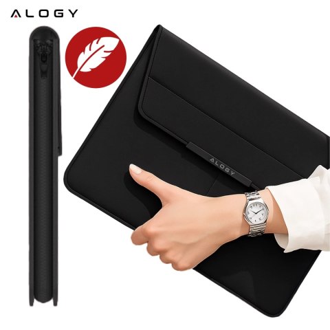 Alogy Torba na laptopa Alogy FlexCase Pro wielofunkcyjna rozkładana z podstawką i podkładką na myszkę do Macbooka 13/ 14" Czarna Alogy Torba na laptopa Alogy FlexCase Pro wielofunkcyjna rozkładana z podstawką i podkładką na myszkę do Macbooka 13/ 14" Czarna