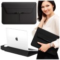 Alogy Torba na laptopa Alogy FlexCase Pro wielofunkcyjna rozkładana z podstawką i podkładką na myszkę do Macbooka 13/ 14" Czarna