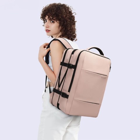 Bange Plecak podróżny Bange BackPack biznesowy plecak rozszerzalny Torba pojemna do laptopa 17.3" z portem USB Różowy Bange Plecak podróżny Bange BackPack biznesowy plecak rozszerzalny Torba pojemna do laptopa 17.3" z portem USB Różowy