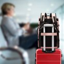 Bange Plecak podróżny Bange BackPack biznesowy plecak rozszerzalny Torba pojemna do laptopa 17.3" z portem USB Różowy