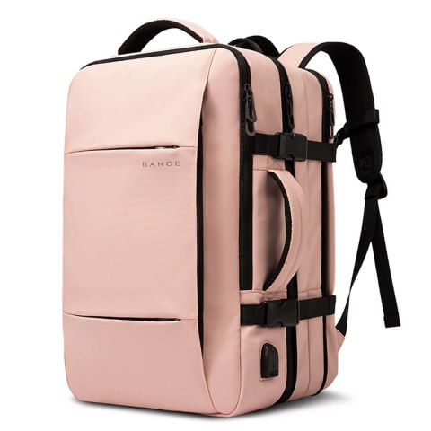 Bange Plecak podróżny Bange BackPack biznesowy plecak rozszerzalny Torba pojemna do laptopa 17.3" z portem USB Różowy Bange Plecak podróżny Bange BackPack biznesowy plecak rozszerzalny Torba pojemna do laptopa 17.3" z portem USB Różowy