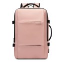 Bange Plecak podróżny Bange BackPack biznesowy plecak rozszerzalny Torba pojemna do laptopa 17.3" z portem USB Różowy