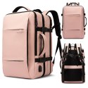 Bange Plecak podróżny Bange BackPack biznesowy plecak rozszerzalny Torba pojemna do laptopa 17.3" z portem USB Różowy
