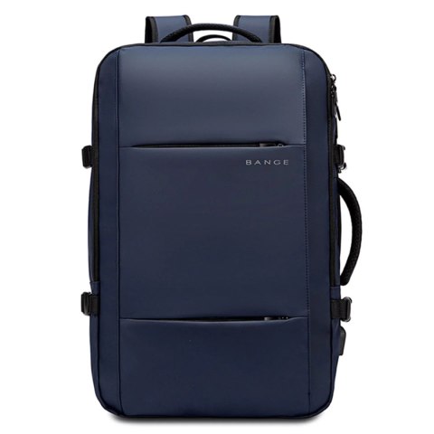 Bange Plecak wodoodporny Bange na laptopa 15.6" miejski podróżny 47x31x15-25 cm do pracy samolotu męski damski z portem USB Granatowy Bange Plecak wodoodporny Bange na laptopa 15.6" miejski podróżny 47x31x15-25 cm do pracy samolotu męski damski z portem USB Granatowy