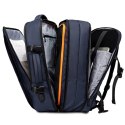 Bange Plecak wodoodporny Bange na laptopa 15.6" miejski podróżny 47x31x15-25 cm do pracy samolotu męski damski z portem USB Granatowy
