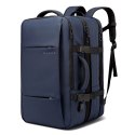Bange Plecak wodoodporny Bange na laptopa 15.6" miejski podróżny 47x31x15-25 cm do pracy samolotu męski damski z portem USB Granatowy