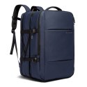 Bange Plecak wodoodporny Bange na laptopa 15.6" miejski podróżny 47x31x15-25 cm do pracy samolotu męski damski z portem USB Granatowy