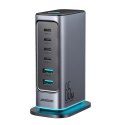 Joyroom Wieloportowa ładowarka Joyroom 65W GaN, 4x USB-C, 2x USB-A, ciemnoszara