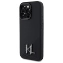 Karl Lagerfeld Etui Karl Lagerfeld do iPhone 16 Pro Max 6.9" Czarny MagSafe Hardcase Silicone Shadow Metal Initial