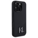 Karl Lagerfeld Etui Karl Lagerfeld do iPhone 16 Pro Max 6.9" Czarny MagSafe Hardcase Silicone Shadow Metal Initial