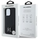 Karl Lagerfeld Etui Karl Lagerfeld do iPhone 16 Pro Max 6.9" Czarny MagSafe Hardcase Silicone Shadow Metal Initial
