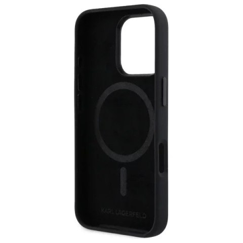 Karl Lagerfeld Etui Karl Lagerfeld do iPhone 16 Pro Max 6.9" Czarny MagSafe Hardcase Silicone Shadow Metal Initial Karl Lagerfeld Etui Karl Lagerfeld do iPhone 16 Pro Max 6.9" Czarny MagSafe Hardcase Silicone Shadow Metal Initial
