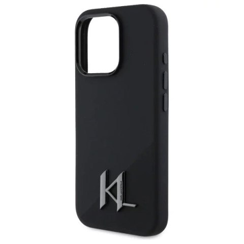 Karl Lagerfeld Etui Karl Lagerfeld do iPhone 16 Pro Max 6.9" Czarny MagSafe Hardcase Silicone Shadow Metal Initial Karl Lagerfeld Etui Karl Lagerfeld do iPhone 16 Pro Max 6.9" Czarny MagSafe Hardcase Silicone Shadow Metal Initial