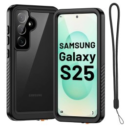 Alogy Etui Wodoodporne do Samsung Galaxy S25 Alogy HydroArmor™ IP68 Case z przezroczystym tyłem Pancerna obudowa 360